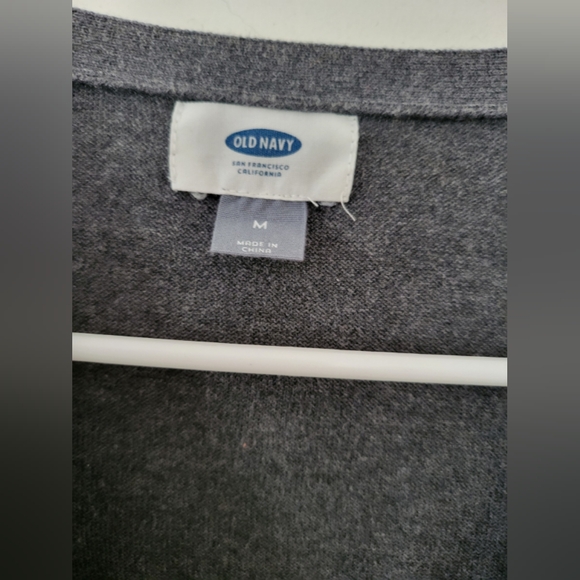 Old Navy Dark Gray V-front Cardigan. Misses Size M. - Picture 3 of 6